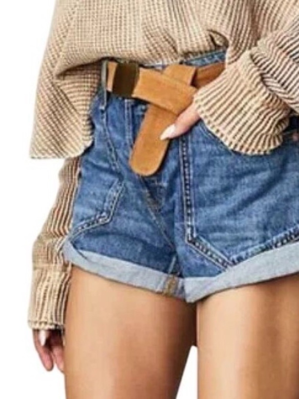 We The Free Beginners Luck Slouch Shorts - Picture 2 of 6